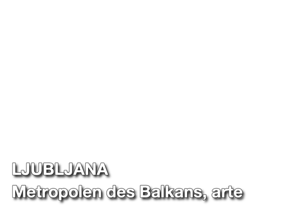 Platz mit Brunnen in Ljubljana, Slowenien